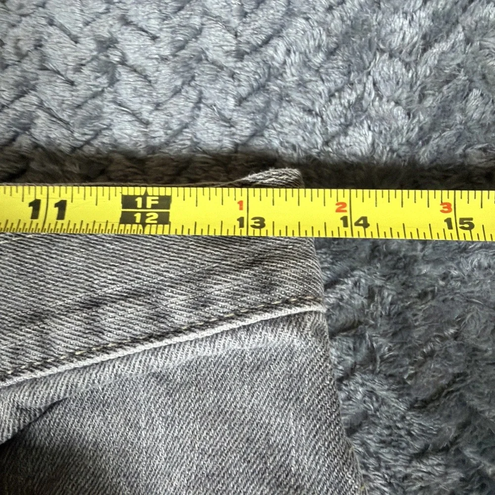 Levis 511‎ Jeans Mens 27x27 Grey Slim Fit Stretch Denim Mid Rise Distressed